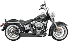 BASSANI XHAUST FireSweep Exhaust - Black - Softail 12123D