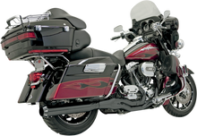 BASSANI XHAUST B4 2:1 Exhaust - Black - Straight Can FLH-757B
