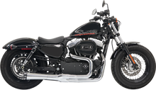 BASSANI XHAUST Mega Power Exhaust - Chrome - Short - '04-'13 XL with Mid/Forward Controls 1X22R