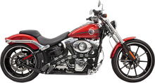 BASSANI XHAUST Sweeper Exhaust - Chrome/Black 1SD2FB