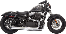 BASSANI XHAUST Mega Power Exhaust - Chrome - Short - '14-'21 XL with Mid/Forward Controls 1X32R