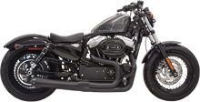 BASSANI XHAUST Mega Power Exhaust - Black - Short - '14-'21 XL with Mid/Forward Controls 1X32RB