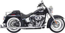 BASSANI XHAUST True Duals Exhaust System with Fishtail Mufflers - 33" - Softail 1S26E-33