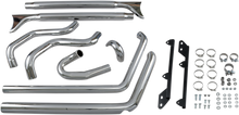 BASSANI XHAUST True Duals Exhaust System with Fishtail Mufflers - 33" - Softail 1S46E-33