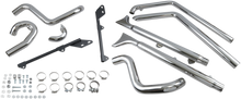 BASSANI XHAUST True Duals Exhaust System with Fishtail Mufflers - 33" - Softail - Baffle Included 1S66E-33