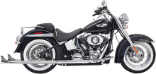 BASSANI XHAUST True Duals Exhaust System with Fishtail Mufflers - 36" - Softail - Baffle Included 1S66E-36