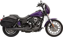 BASSANI XHAUST 2:1 Exhaust - Black - Megaphone - Long - '91-'05 FXD 13321R