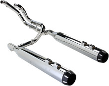 BASSANI XHAUST Down Under Exhaust - Chrome - Straight Can 1F76R