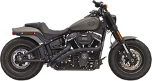 BASSANI XHAUST Sweeper Exhaust - Black/Black 1S22FB