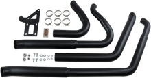 BASSANI XHAUST Pro Street Exhaust - Black - Softail 1S34DB