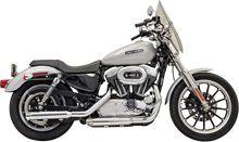 BASSANI XHAUST 3" Mufflers - Chrome - Slash-Cut - Sportster '04-'13 1X17F