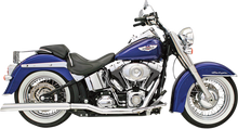 BASSANI XHAUST Slip-On Mufflers - Slash-Down - Chrome 31117C