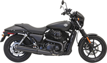 BASSANI XHAUST 4" Black Muffler - Straight - XG500/750 1587RB