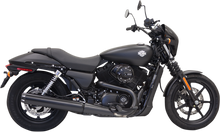 BASSANI XHAUST 4" Black Muffler - Straight/Long - XG500/750 1587LRB