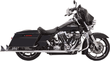 BASSANI XHAUST Fishtail Mufflers - Chrome - w/ Baffle - 36" - 95-'16 Touring 1F27E36