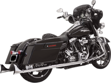 BASSANI XHAUST Fishtail Mufflers - Chrome - w/ Baffle - 33" - 95-'16 Touring 1F27E33