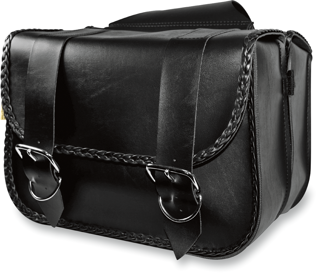 WILLIE & MAX LUGGAGE Touring Braided Saddlebags - Black 58330-20