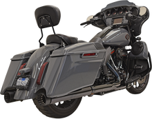 BASSANI XHAUST DNT Straight Can Mufflers for M8 CVO - Chrome/Black 1F73DNT5