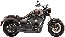 BASSANI XHAUST Pro-Street Exhaust - Black - Turnout 6V23DB