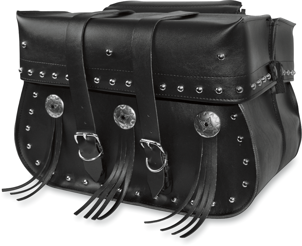 WILLIE & MAX LUGGAGE American Classic Saddlebag - Adjustable - Black 58380-00