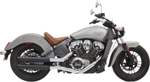BASSANI XHAUST 3" Mufflers - Black - Scout 8S17BSB