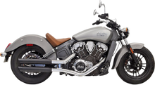 BASSANI XHAUST 3" Mufflers for Scout - Black 8S27BSB