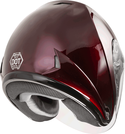 Of 17 Open Face Helmet Wine Red 2x