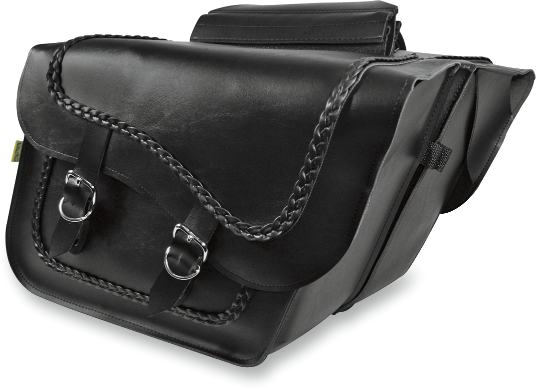 WILLIE & MAX LUGGAGE Fleetside Slant Saddlebags - Black 58709-20