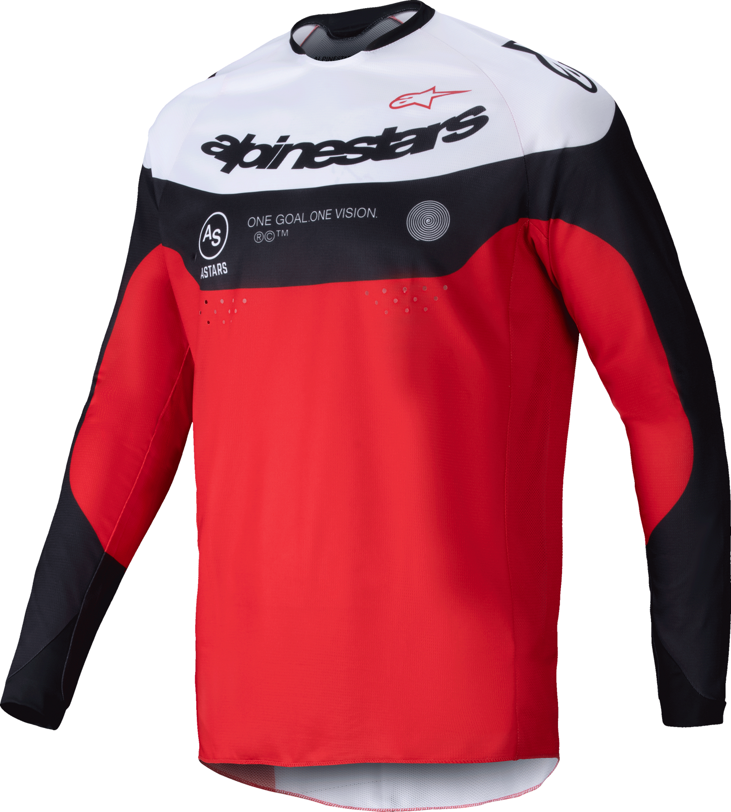Pro Dura Jersey Black/Bright Red/White Lg