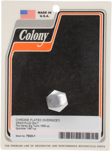 COLONY Drain Plug - Oversize - Chrome 7503-1