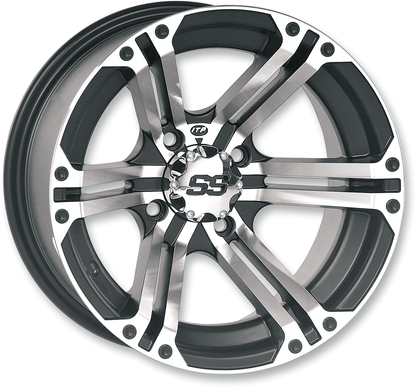 ITP Wheel - SS212 - Front/Rear - Machined Black - 12x7 - 4/137 - 5+2 1228368404B