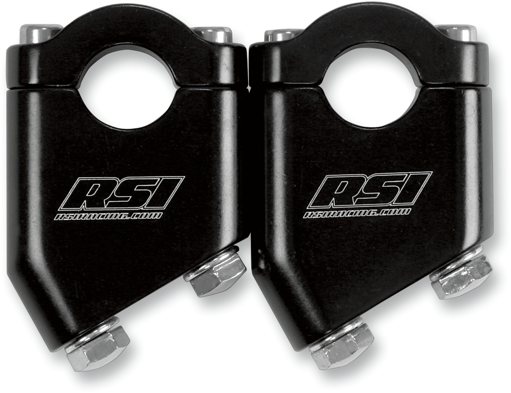 RACE SHOP INC. Angled Handlebar Risers - 40° - 4" - Black AR-4B-30