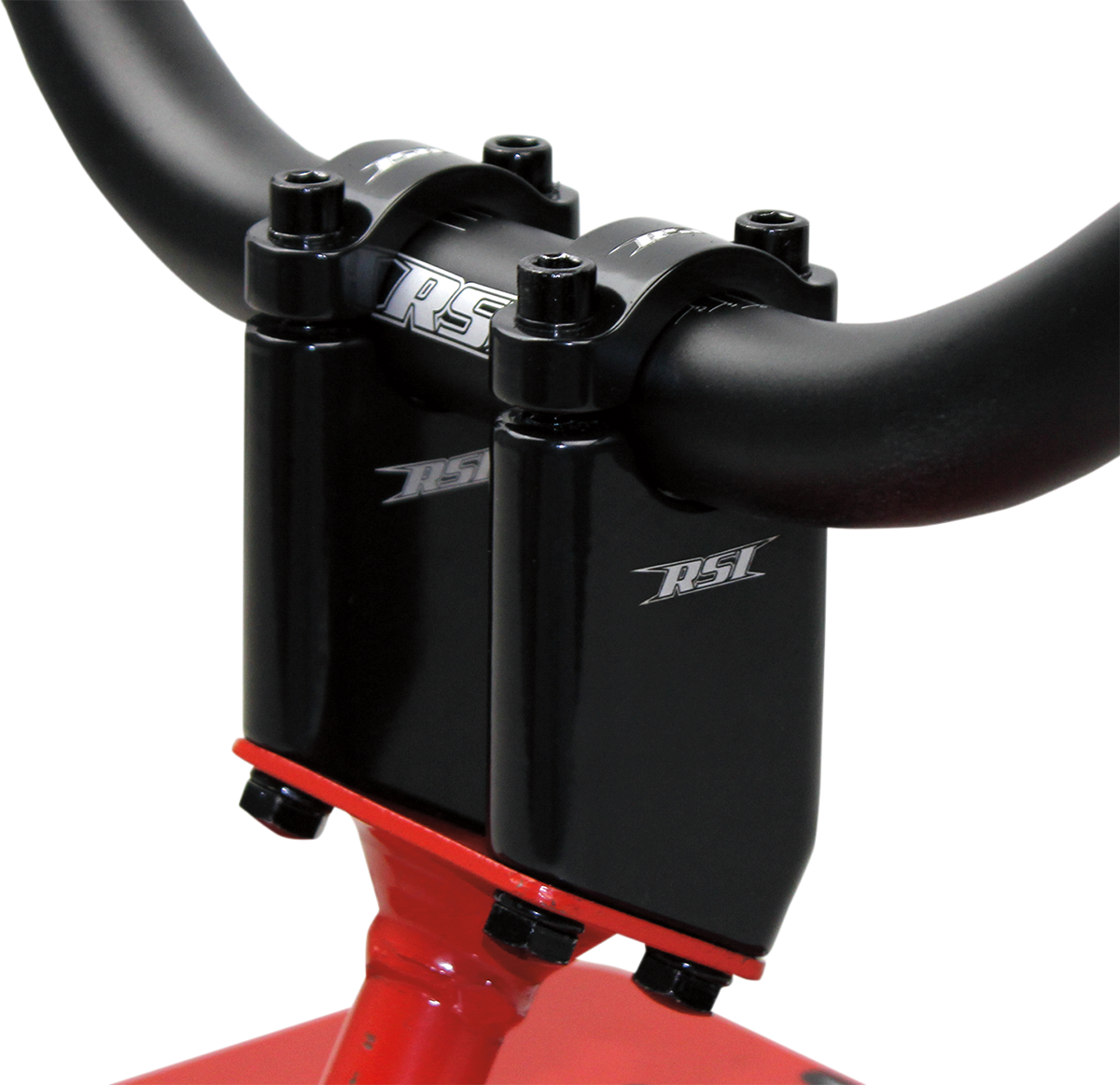 RACE SHOP INC. Angled Handlebar Risers - 30° - 3" - Black AR-3B-30