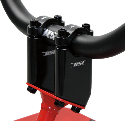 RACE SHOP INC. Angled Handlebar Risers - 30° - 3" - Black AR-3B-30