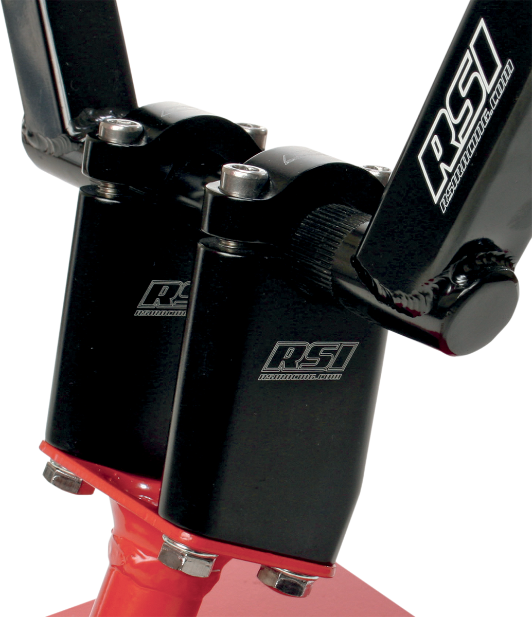 RACE SHOP INC. Angled Handlebar Risers - 15° - 2" - Black AR-2B-15