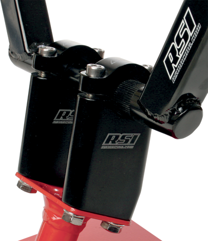 RACE SHOP INC. Angled Handlebar Risers - 15° - 2" - Black AR-2B-15