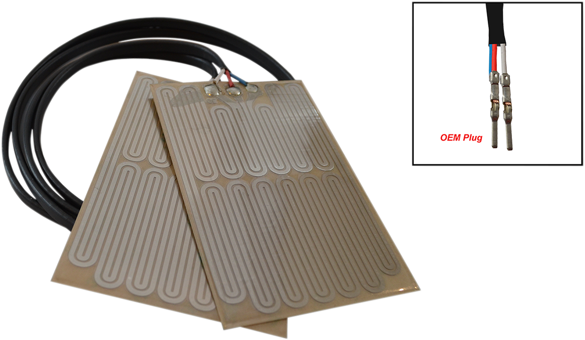 RACE SHOP INC. High Power Grip Heater Element Kit with OEM Connector - Standard - 2-Wire Terminal - Ski Doo GH-17