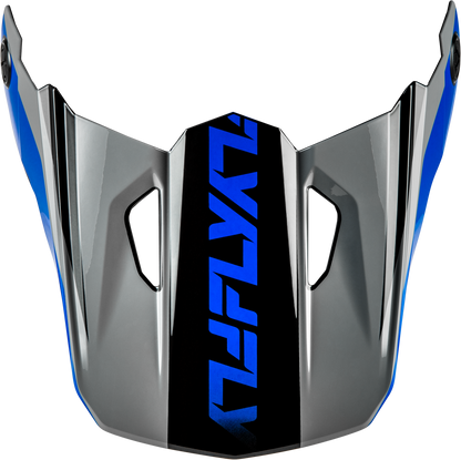 Kinetic Crest Helmet Visor Grey/Black/Blue Xl/2x
