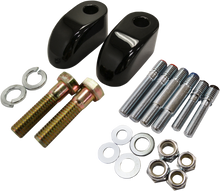 BARON Handlebar Riser Adapter/Extensions - Pullback - 1" - Black BA-7416-01B