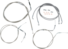 BARON Stainless Handlebar Cable/Line Kit - 12"-14" - VN2000 BA-8076KT-12