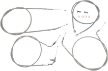 BARON Stainless Handlebar Cable/Line Kit - 15"-17" - XVS650CL BA-8015KT-16