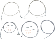 BARON Stainless Handlebar Cable/Line Kit - 15"-17" - Roadliner BA-8059KT-16
