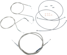 BARON Stainless Handlebar Cable/Line Kit - 18"-20" - XVS1300 BA-801300KT-18