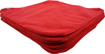 HARDLINE Microfiber Towels - Red - 24-Pack MR16300