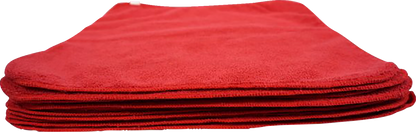 HARDLINE Microfiber Towels - Red - 24-Pack MR16300