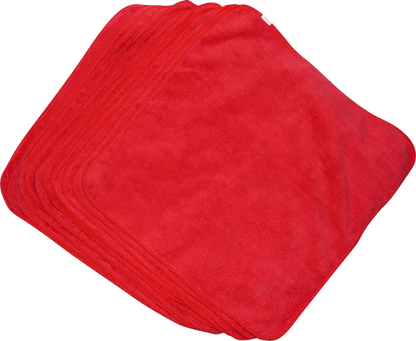 HARDLINE Microfiber Towels - Red - 24-Pack MR16300