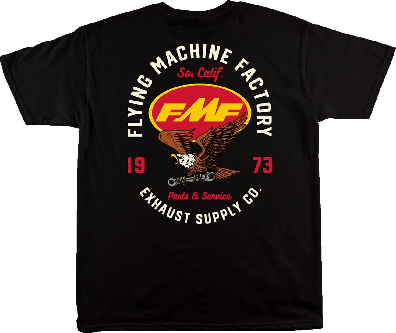 FMF Exhaust Supply T-Shirt - Black - Small FA24118902BLKSM
