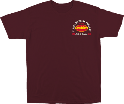 FMF Exhaust Supply T-Shirt - Maroon - Medium FA24118902MRNMD