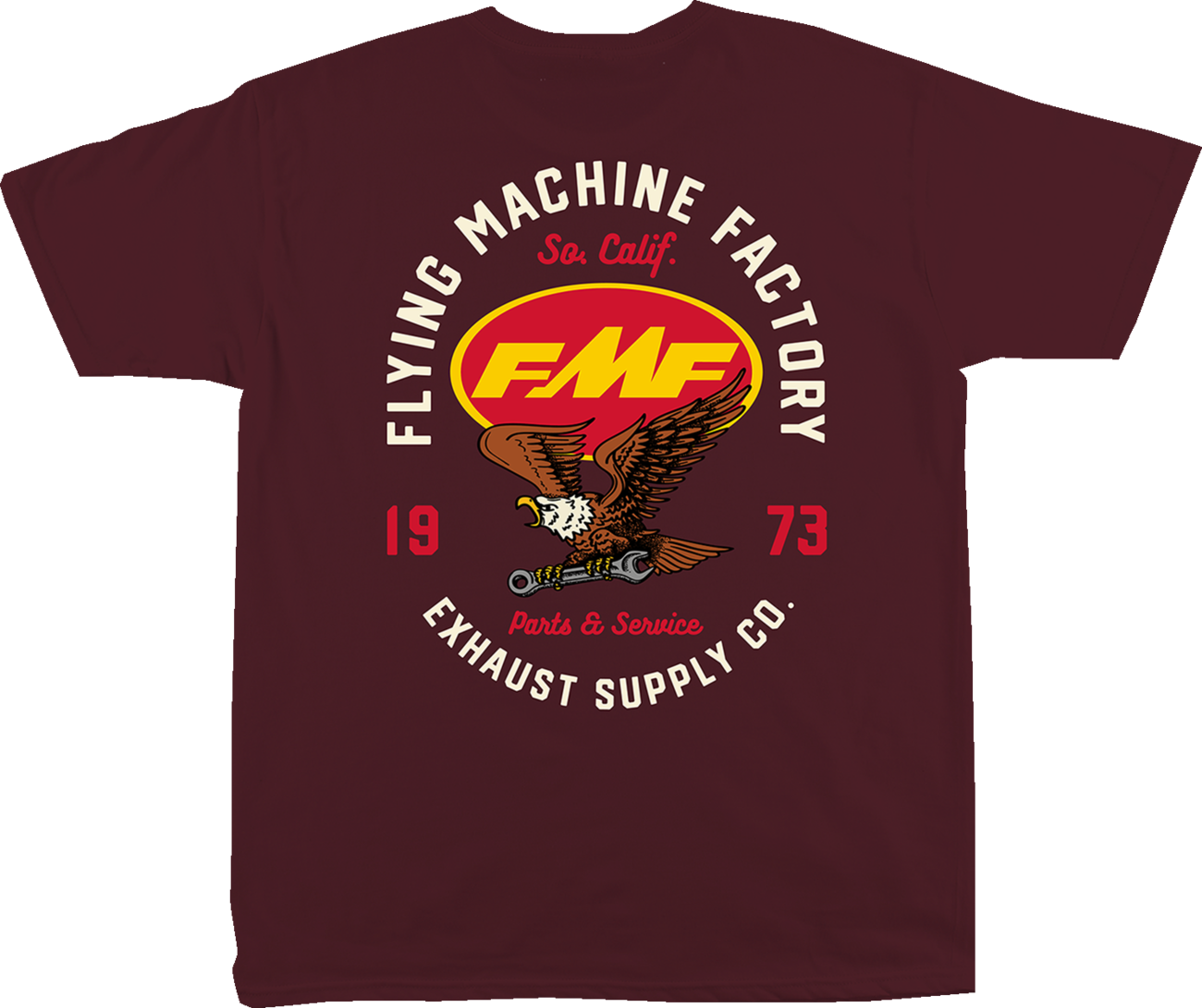 FMF Exhaust Supply T-Shirt - Maroon - Large FA24118902MRNLG