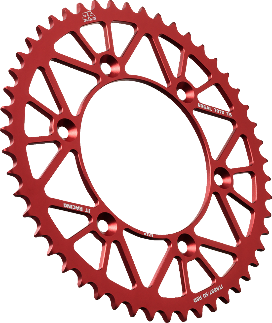 JT SPROCKETS Rear Sprocket - Aluminum - 50 Tooth - Red - Gas Gas/Husqvarna/Husaberg/KTM JTA897.50RED